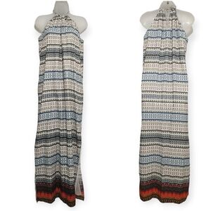 TANGERINE NYC Cotton Halter MAXI SUMMER DRESS SIZE S